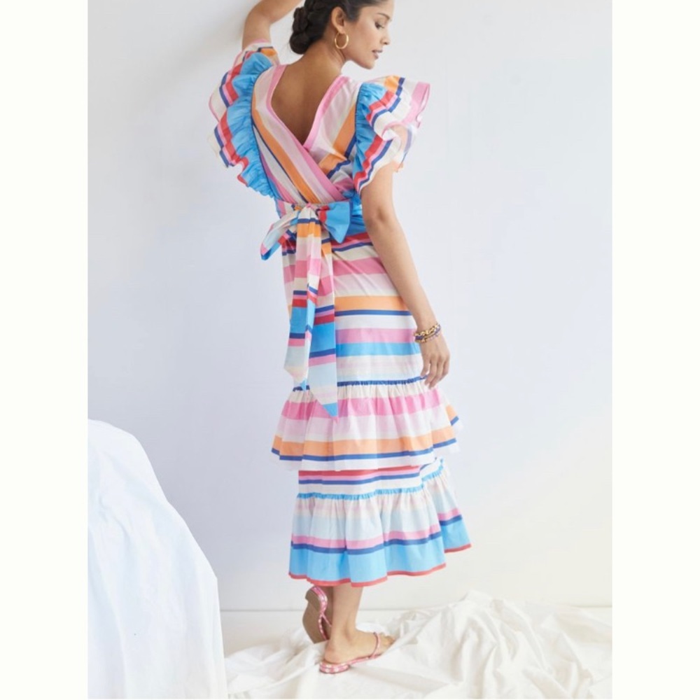 NWT Anthropologie Plenty by Tracy Reese Ruffled Maxi Dress
